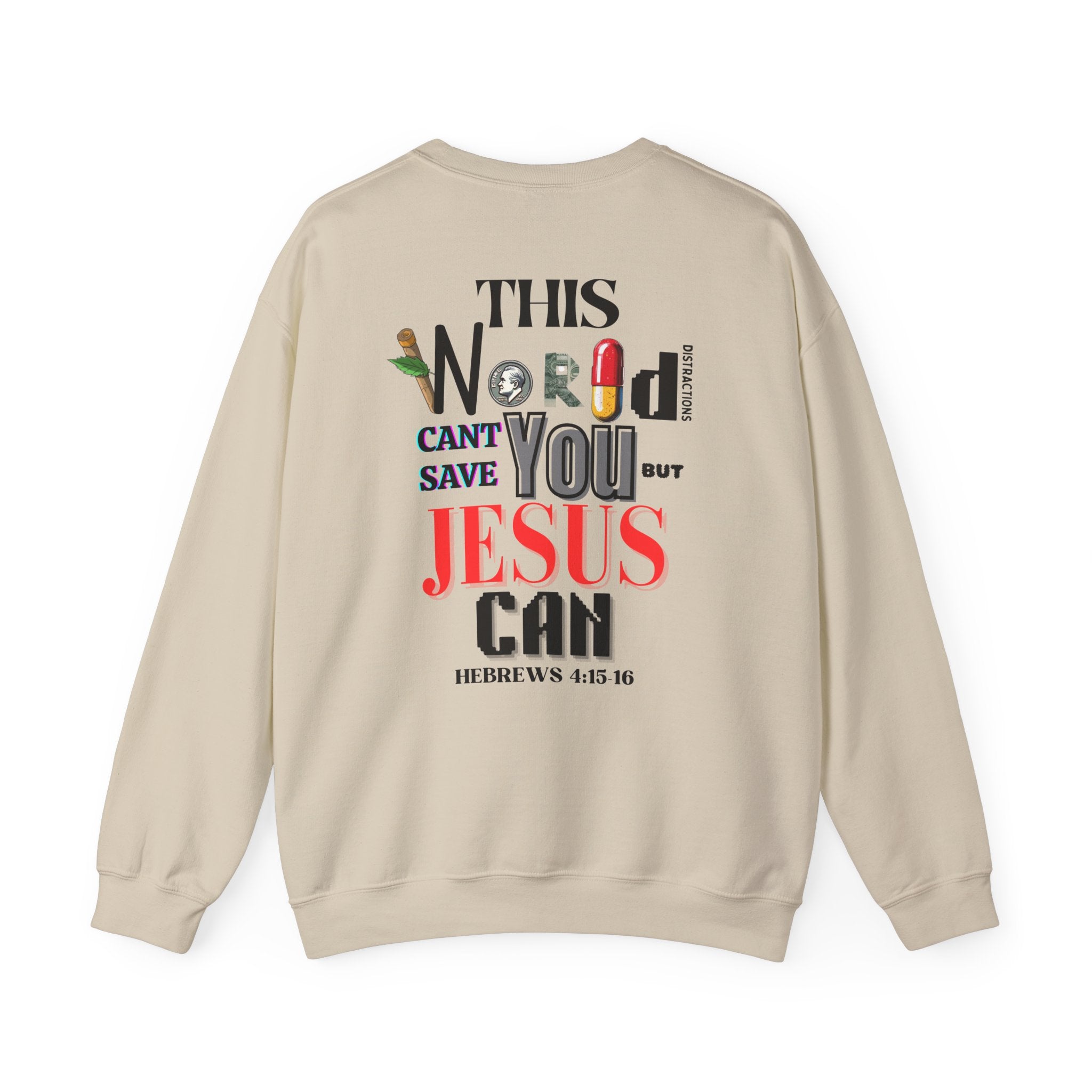 True Therapy " Only Jesus Can Save You" Crewneck Sweater