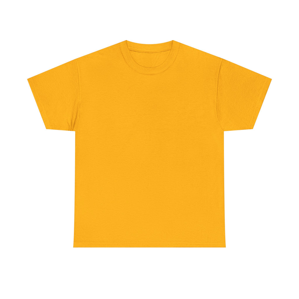 Orange T-shirt, plain front.