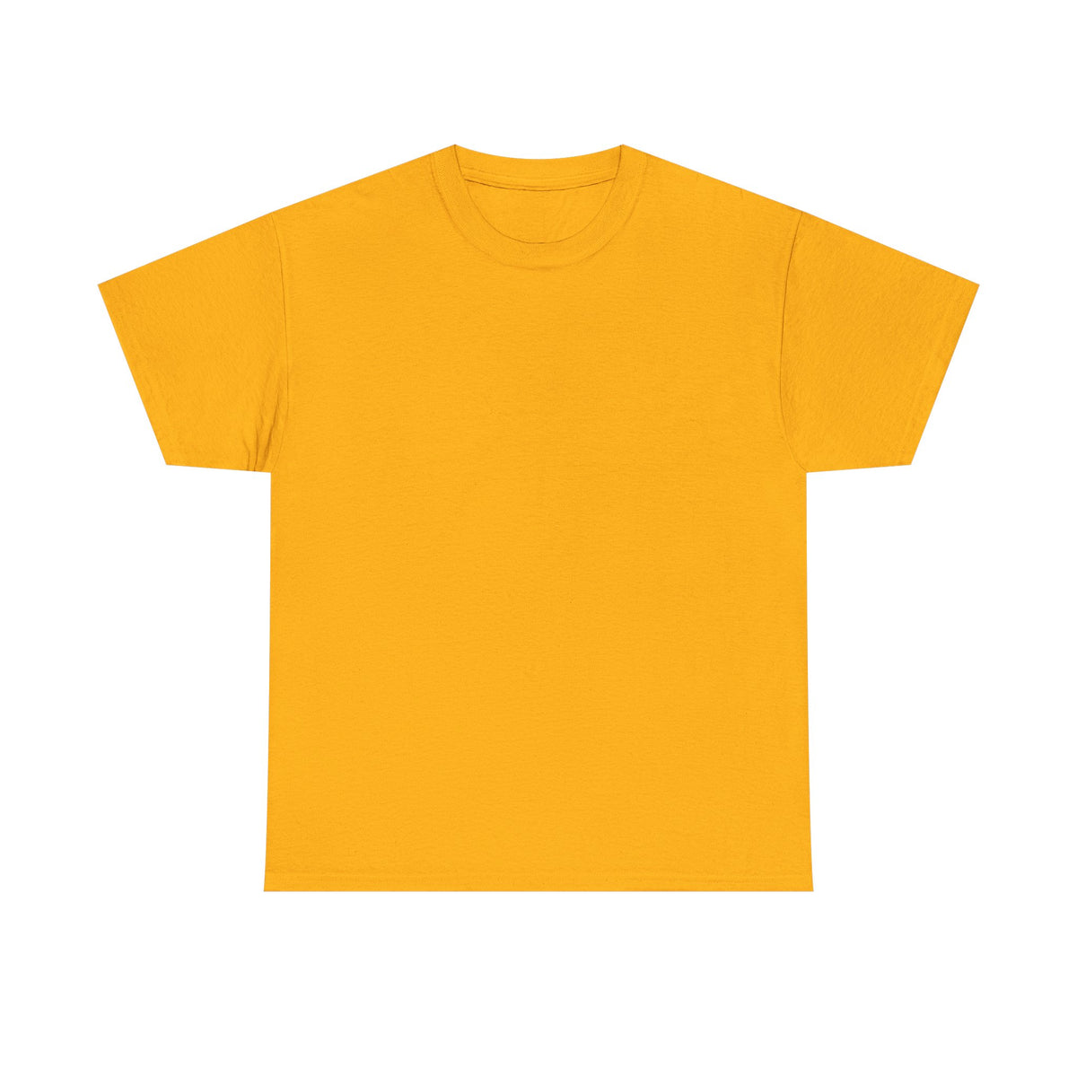 Orange T-shirt, plain front.