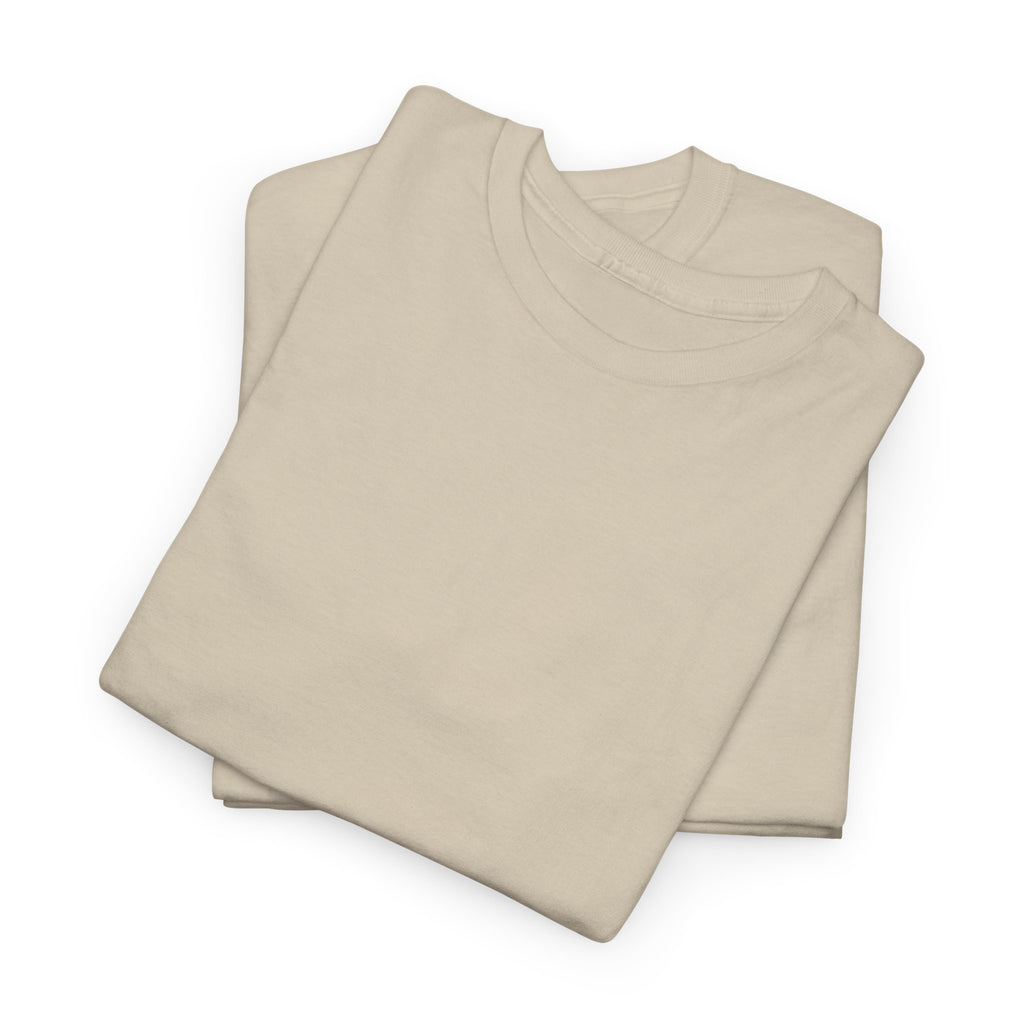 Sand crewneck T-shirt, folded set with no visible front graphic