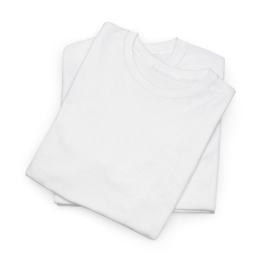 White T-shirt with crew neck, no visible graphic