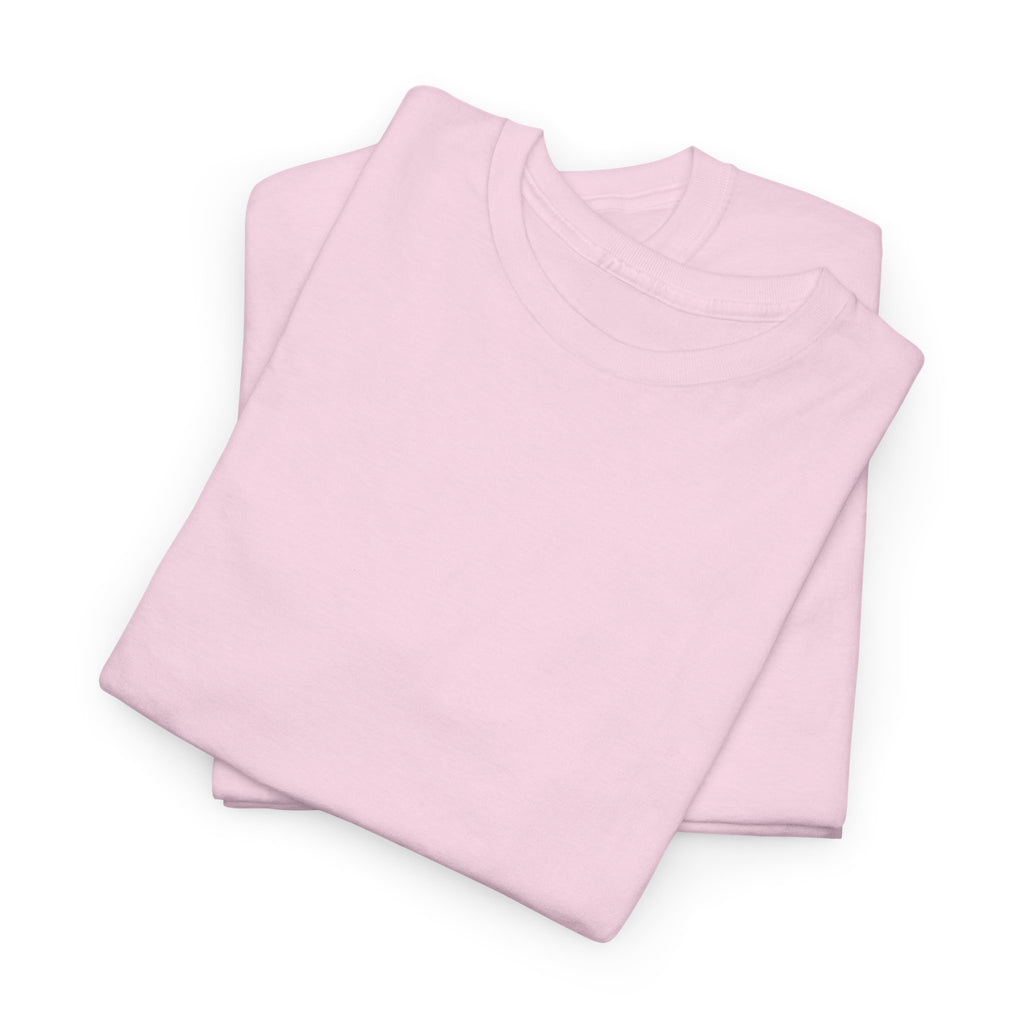 Light pink T-shirt stack with crew neck, no visible front print