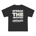 Black oversized tee, large back graphic print