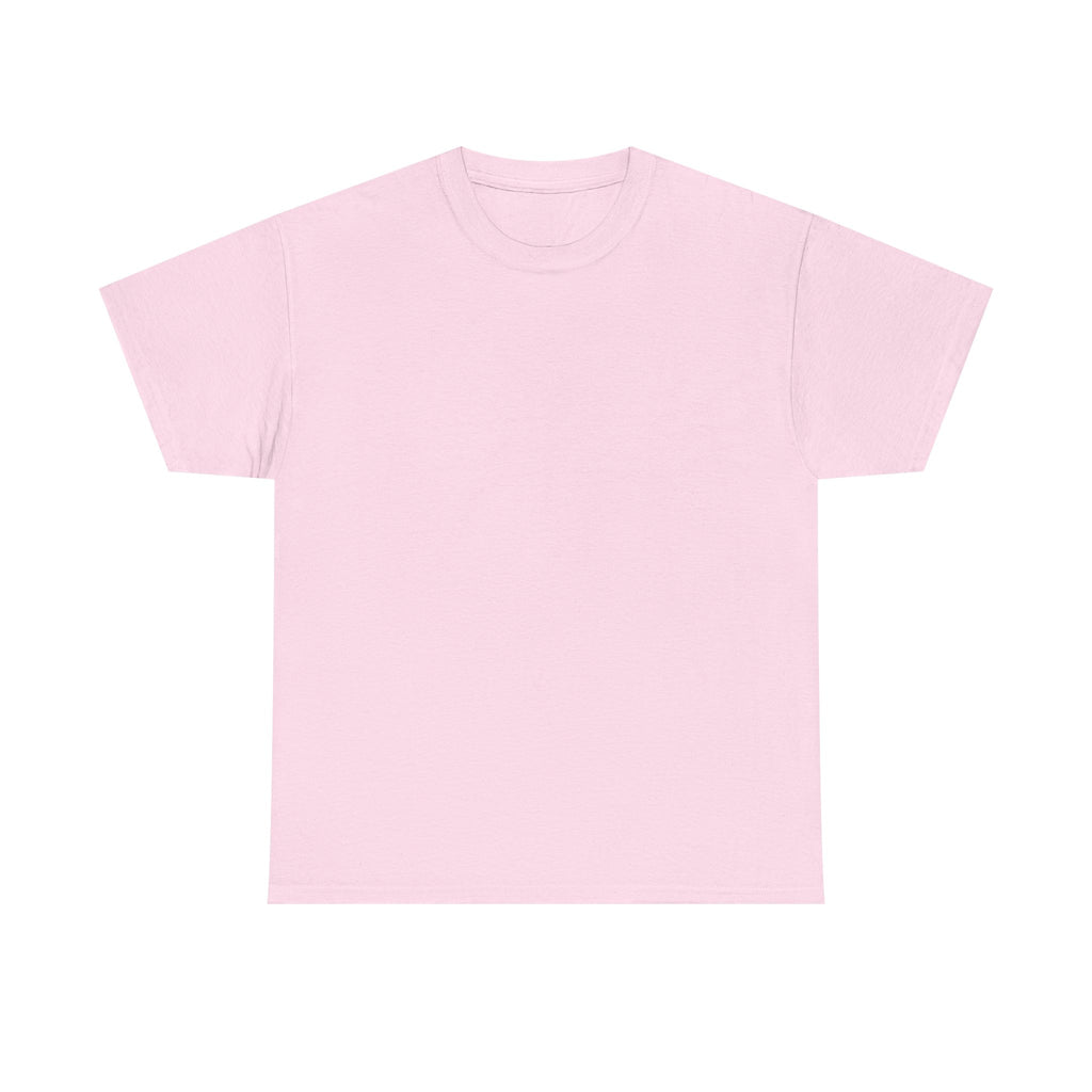 Light pink T-shirt, plain front.