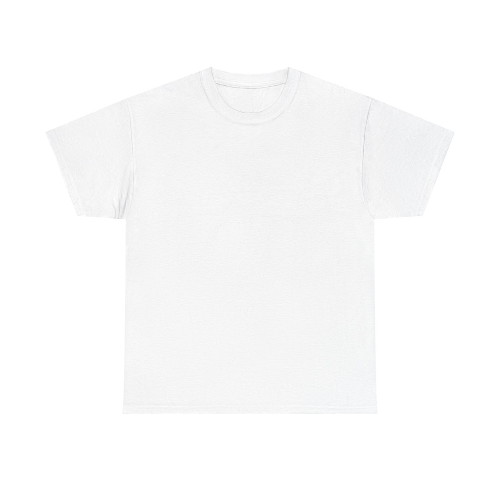White T-shirt with crew neck, no visible graphic