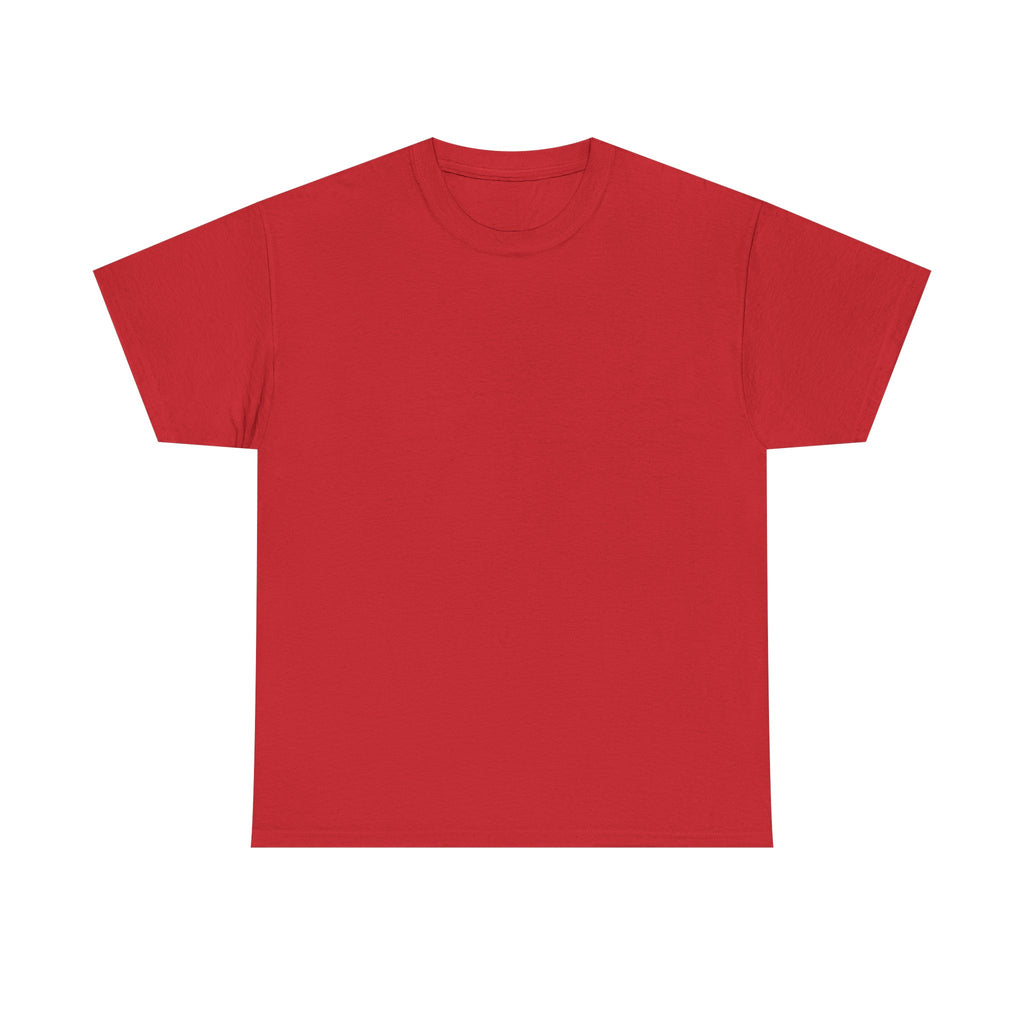 Red T-shirt, plain front.