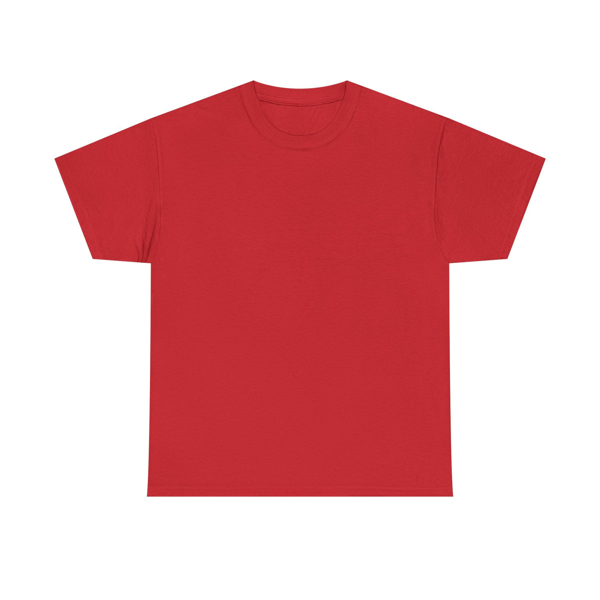 Red T-shirt, plain front.